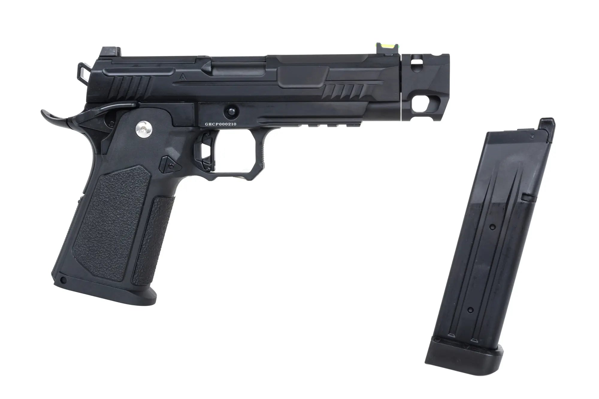 Arcturus Vanguard 4.3" Hi-Capa GBB Optics Ready airsoft pistol with compensator Black-2