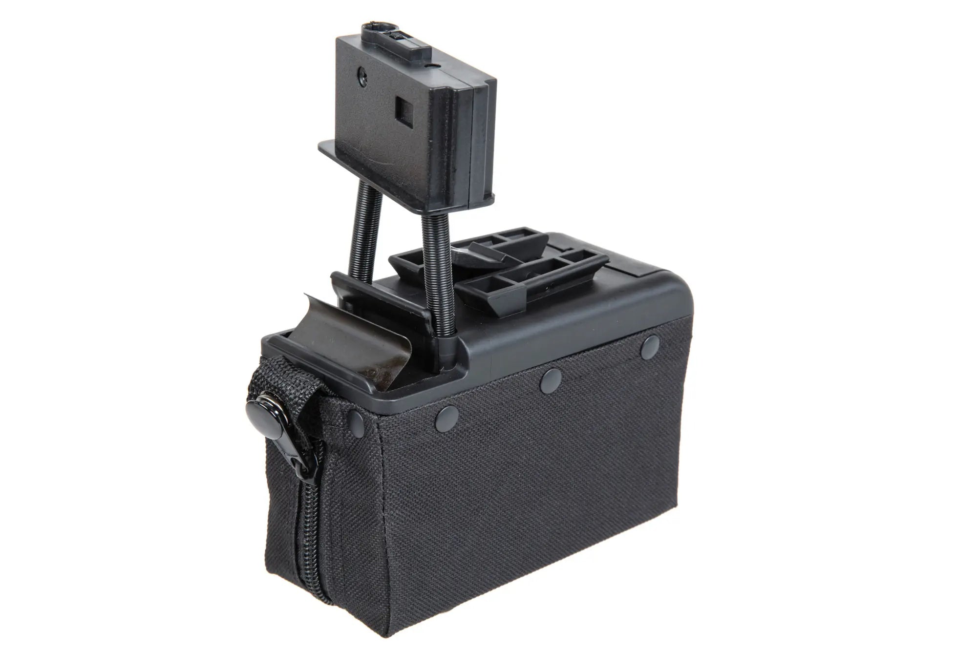 A&K electric box magazine for 2000 BBs for M249 replicas Black