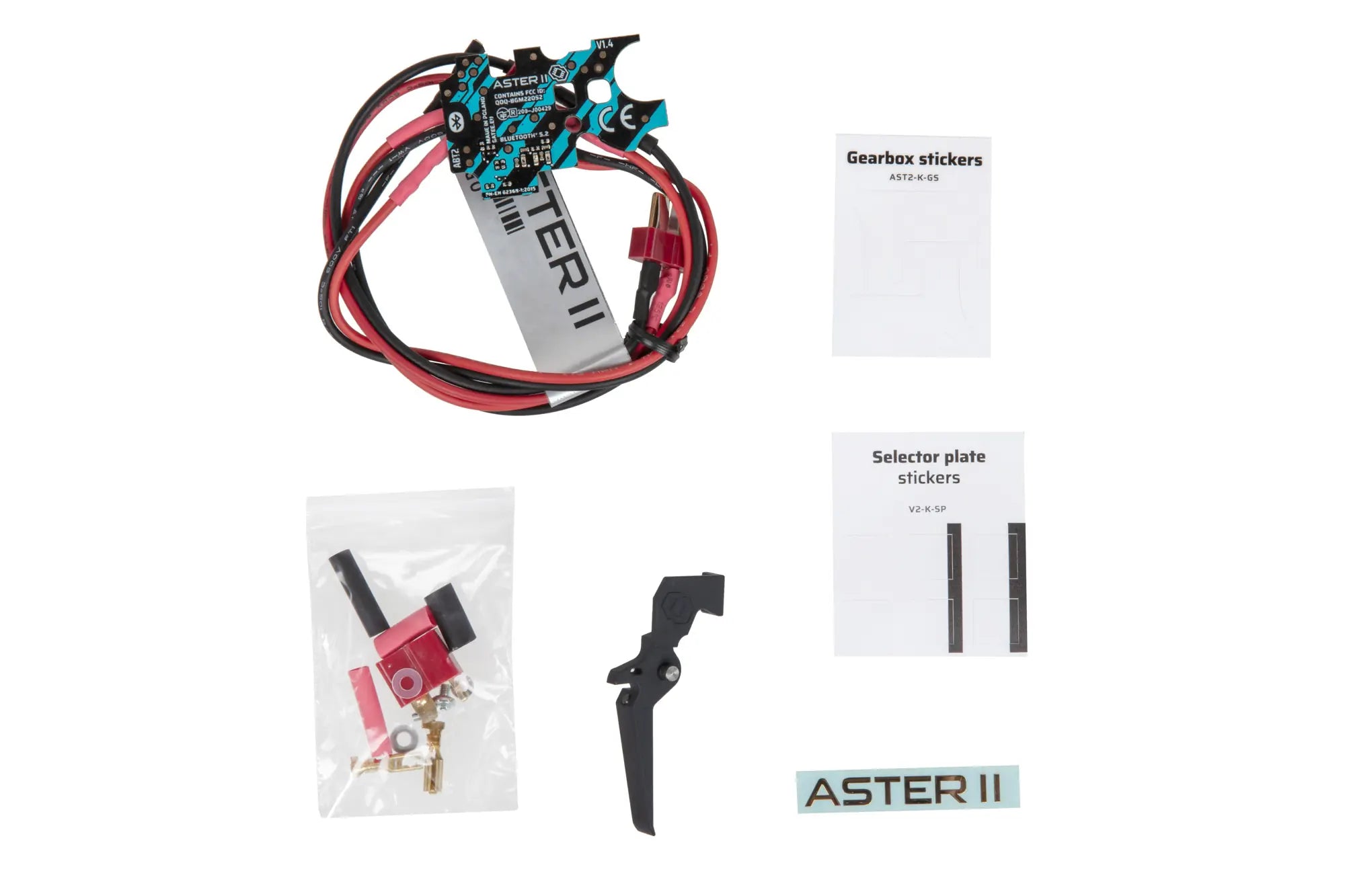 ASTER II Bluetooth® EXPERT GATE version Gearbox V2 GB + adjustable Quantum Trigger 2 [AEG & HPA] front