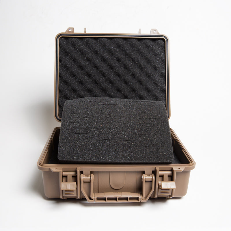 FMA Transport Plastic Case with Padding - Tan
