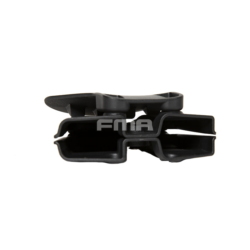 FMA Kydex Double Magazine Carrier Pouch Black for Quick Access Retention in Tactical Airsoft