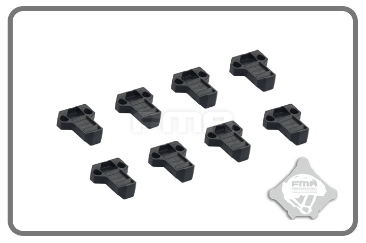 FMA Enlarged Magazine Pouch Pull Tabs, 8 pcs - Black