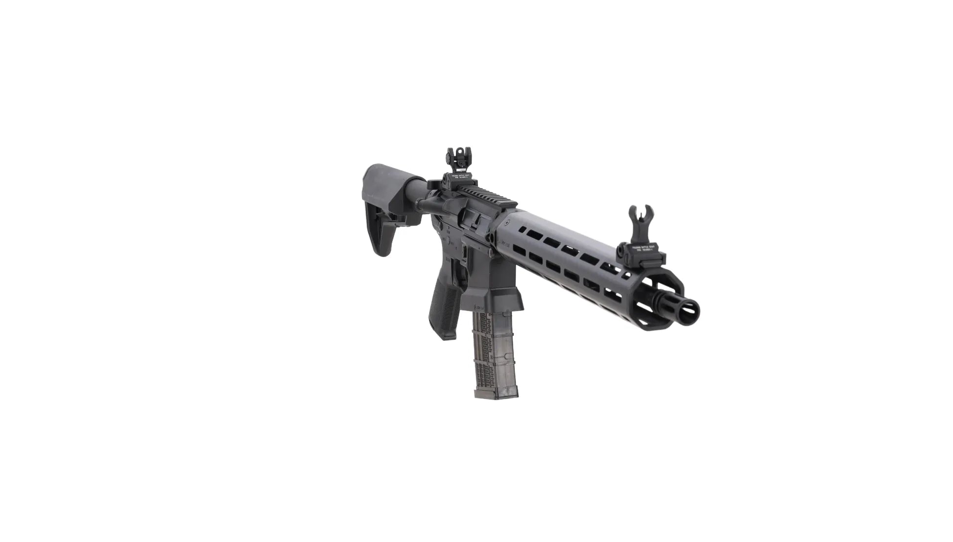 King Arms x Lancer Systems airsoft Carbine L15 LCH7 12" Faux Carbon Black-7