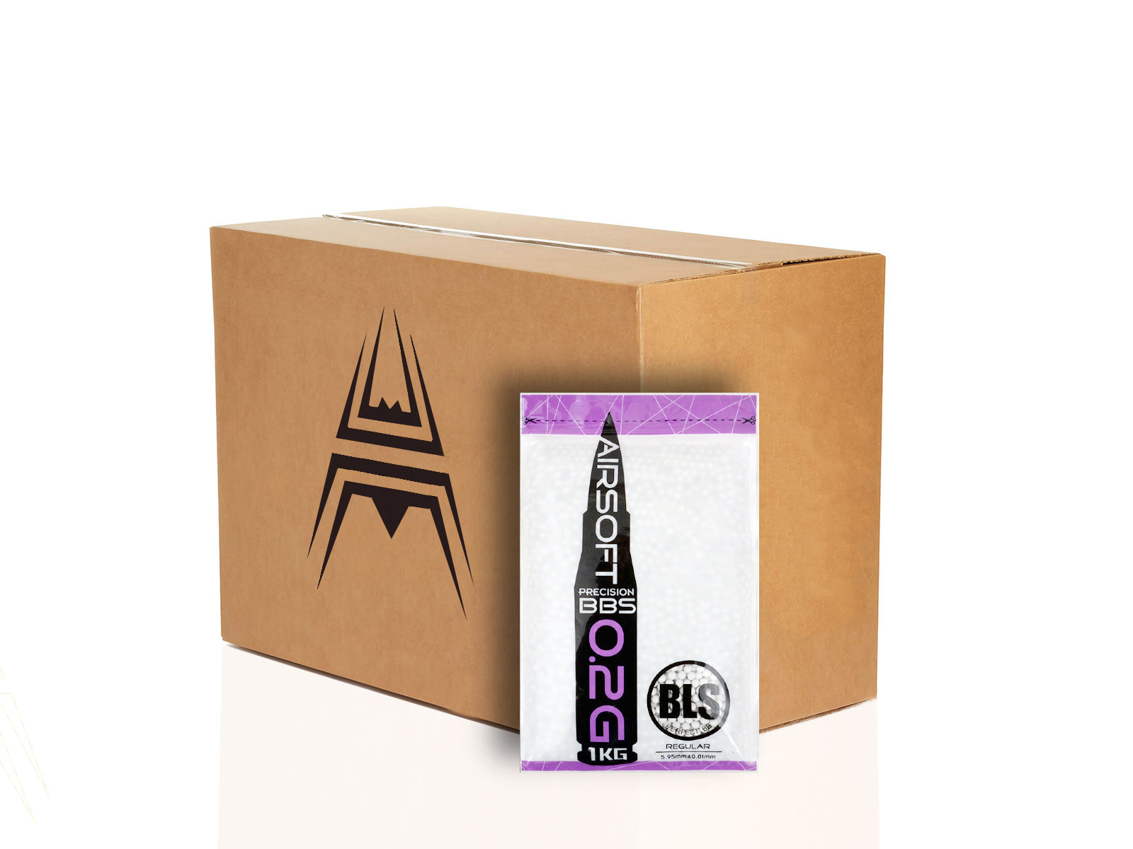 20x BLS Precision pellets 0,20g, 5000 BBs - White (box)