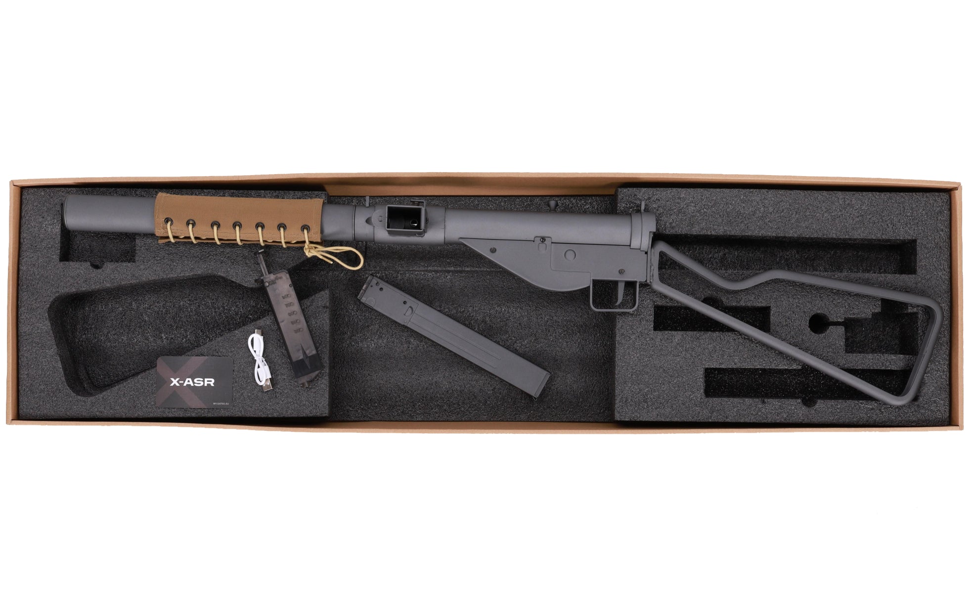 Specna Arms Sten MK.II(S) RETRO AEG submachine gun (X-ASR/Tracer)-3