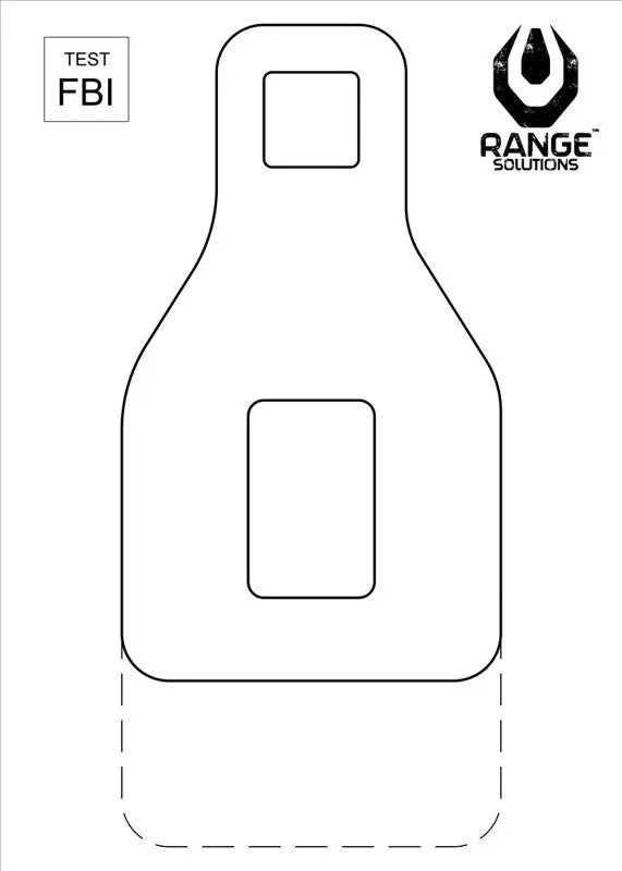 Test FBI Shooting Targets - 50 Pcs