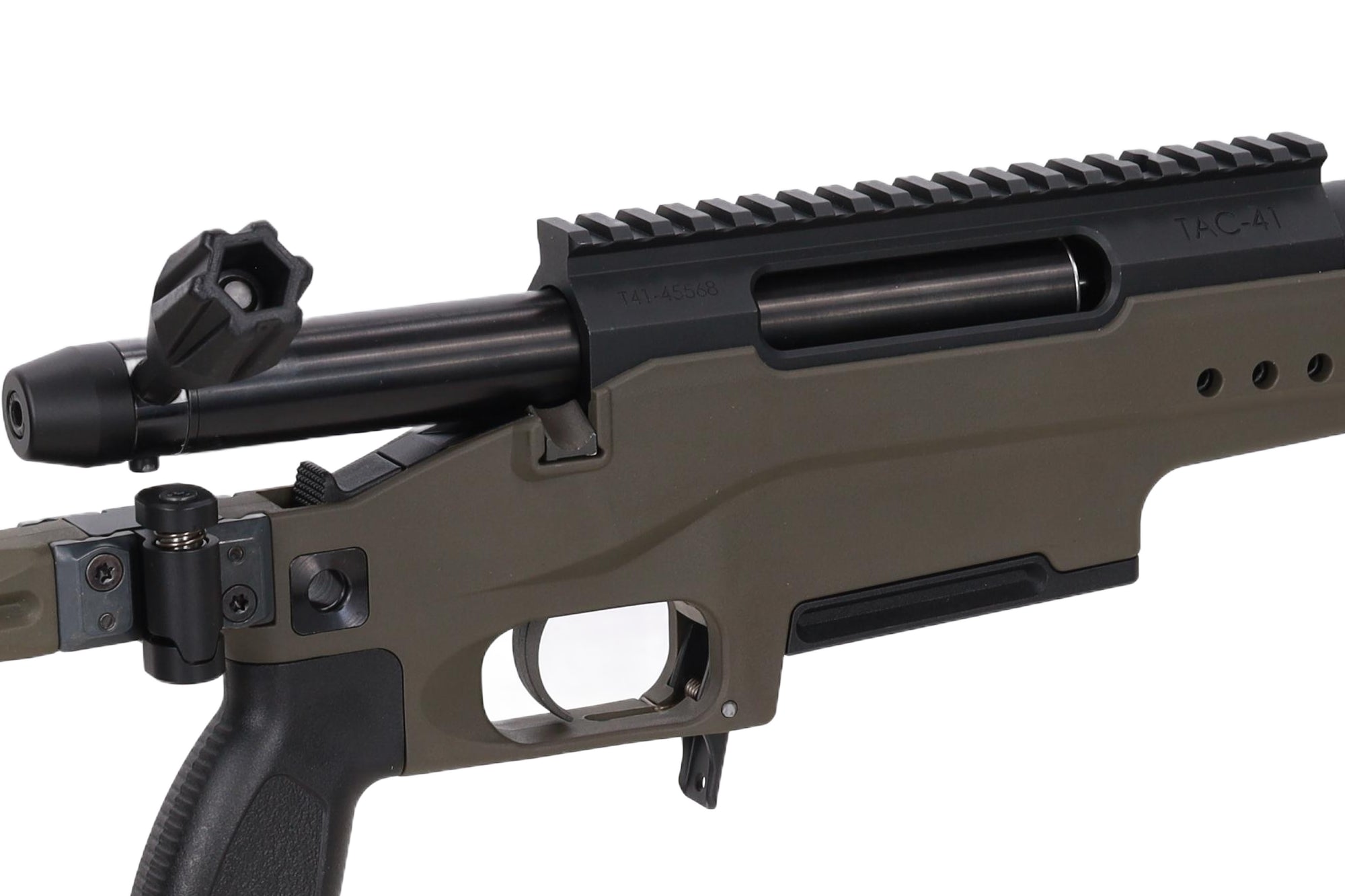 Silverback TAC-41LL-S Bolt-Action Sniper Rifle Folding Stock - Olive-4
