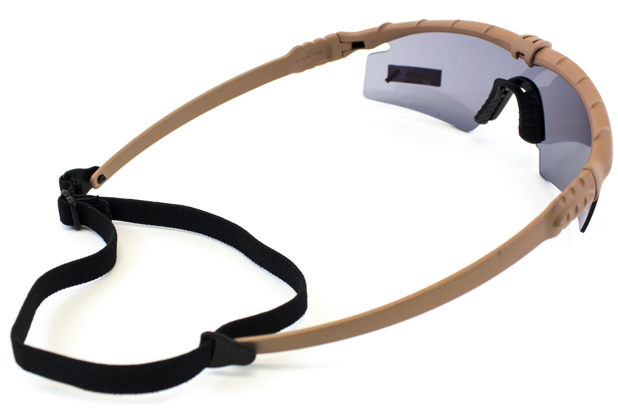 NUPROL Safety Glasses BATTLE PRO'S, Smoked Lens - Tan