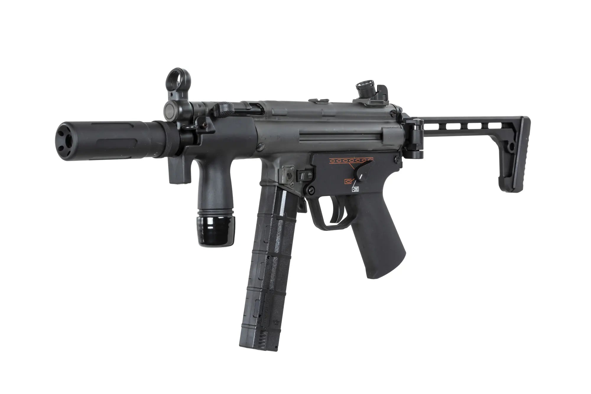 airsoft BOLT Airsoft SWAT K (B.R.S.S) submachine gun with dummy sound suppressor-1