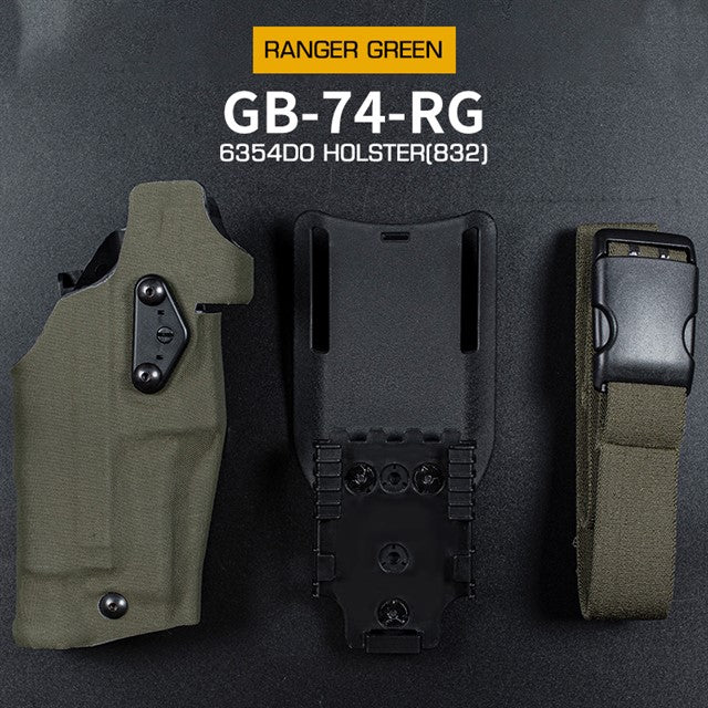 Holster Glock 17 with X300 Flashlight - Ranger Green