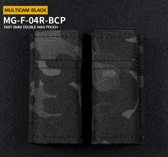 FAST Type Double 9mm Magazine Pouch - MC Black Home > All products > Airsoft equipment and guns cases > Pouches, pockets, discarders > Pistol trays pisses Wosport
