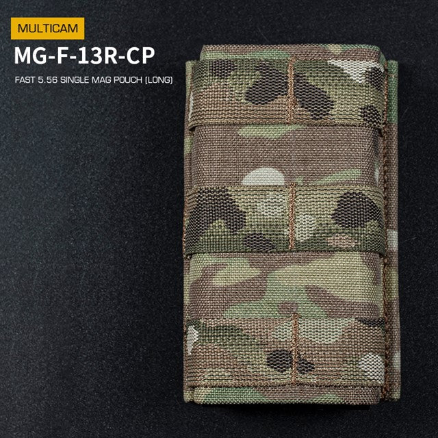 FAST Type Single 5.56 Magazine Pouch (Long) - MC Home > All products > Airsoft equipment and guns cases > Pouches, pockets, discarders > Pouches for rifle trays > Pouches for storage Mid-cap Magazines for 5.56 (M4/M16) Wosport