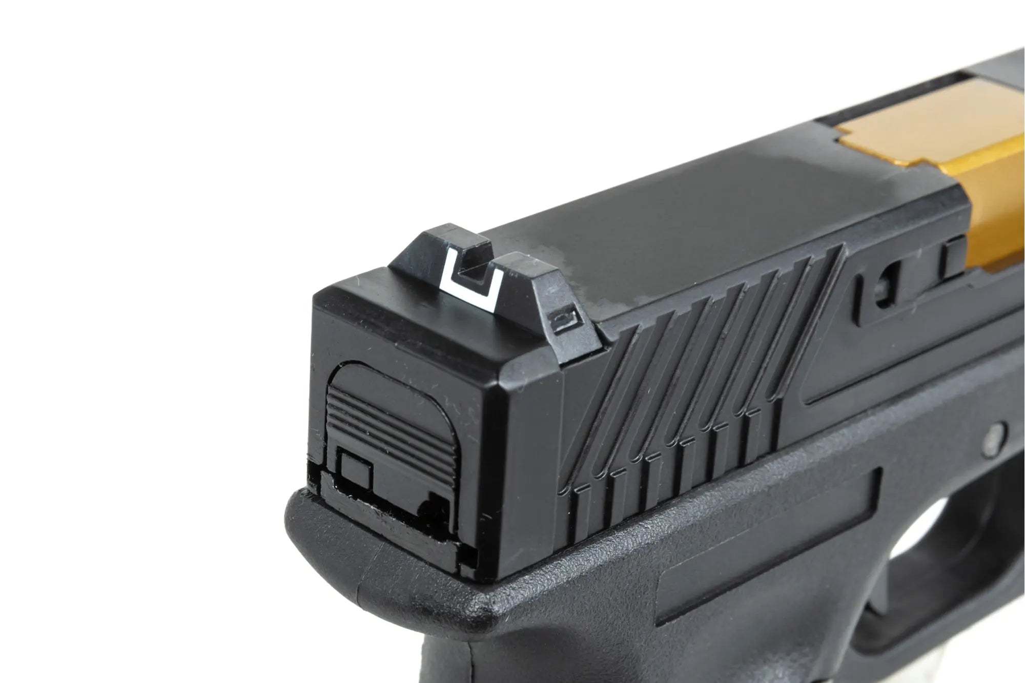 E&amp;C EC-1104 airsoft pistol Black and gold-2