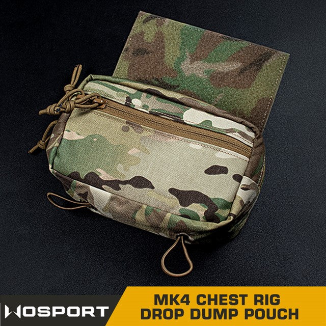 MK4 Chest Rig Drop Dump Pouch - Coyote Home > All products > Airsoft equipment and guns cases > Pouches, pockets, discarders > Abdominal pouches and kidneys Wosport