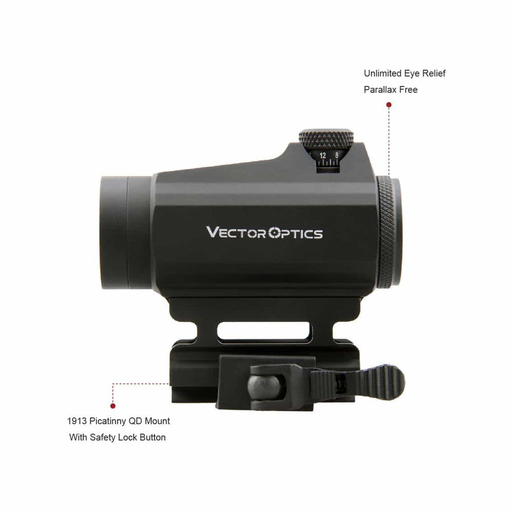 VO MAVERICK Gen2 1x22 Red Dot Sight, QD RIS - Black