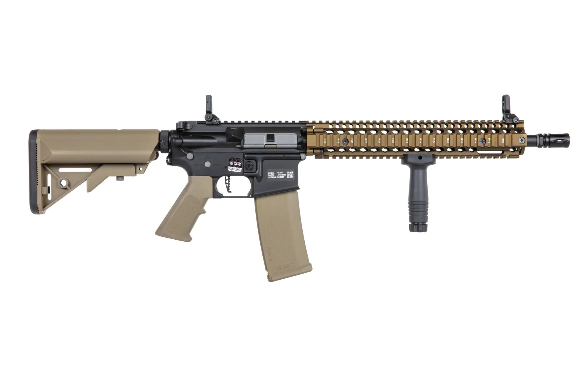 Specna Arms Daniel Defense® MK18 SA-P26 Prime™ Aster II ETU airsoft carbine with Chaos Bronze brushless motor-6