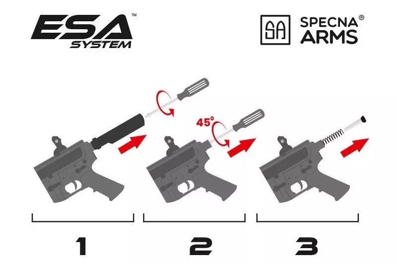 Specna Arms RRA™ SA-E25 EDGE™ Kestrel™ ETU 1.14 J airsoft rifle Black-3