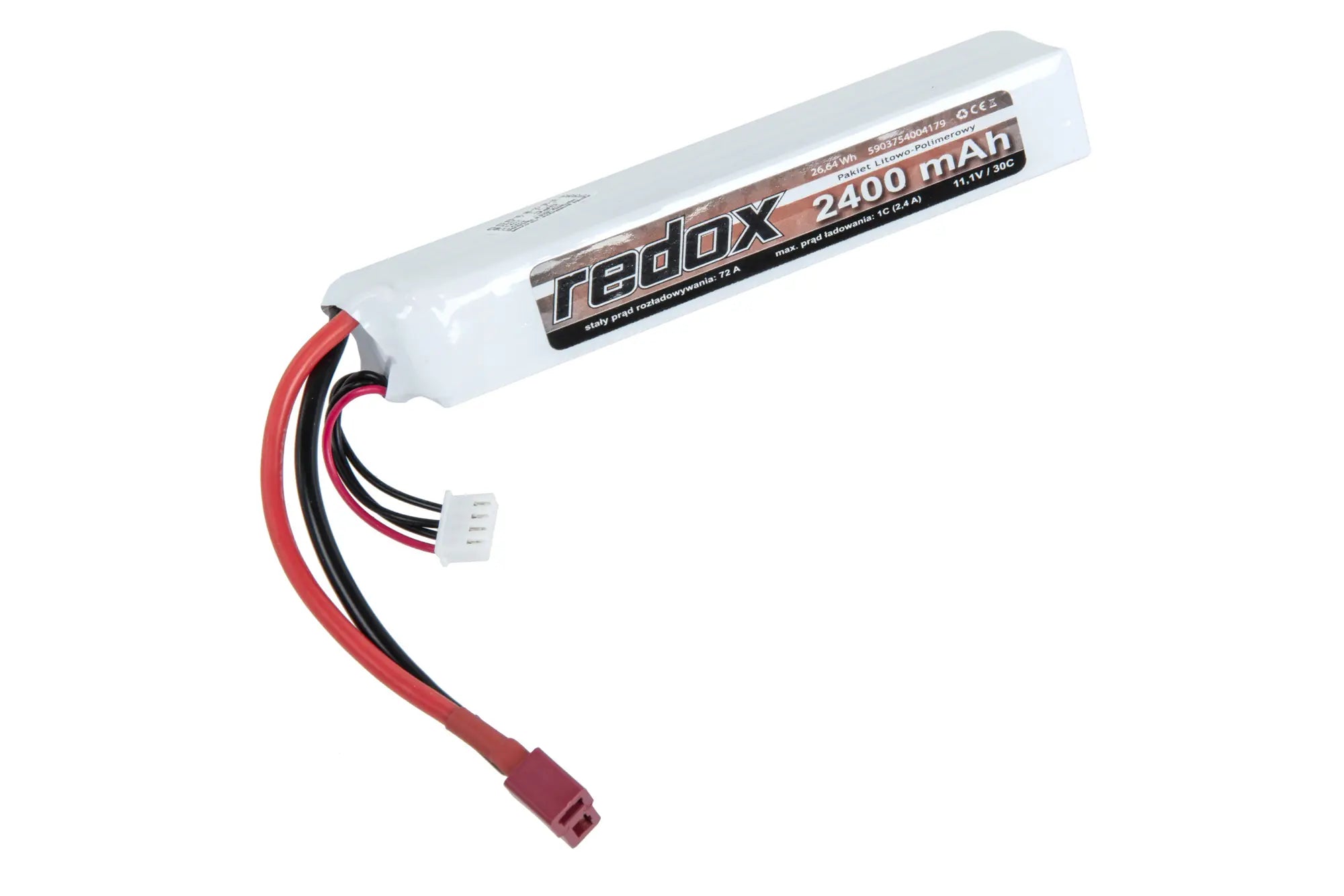 Li-Po Redox 2400 mAh 11.1V 30C SC Dean battery