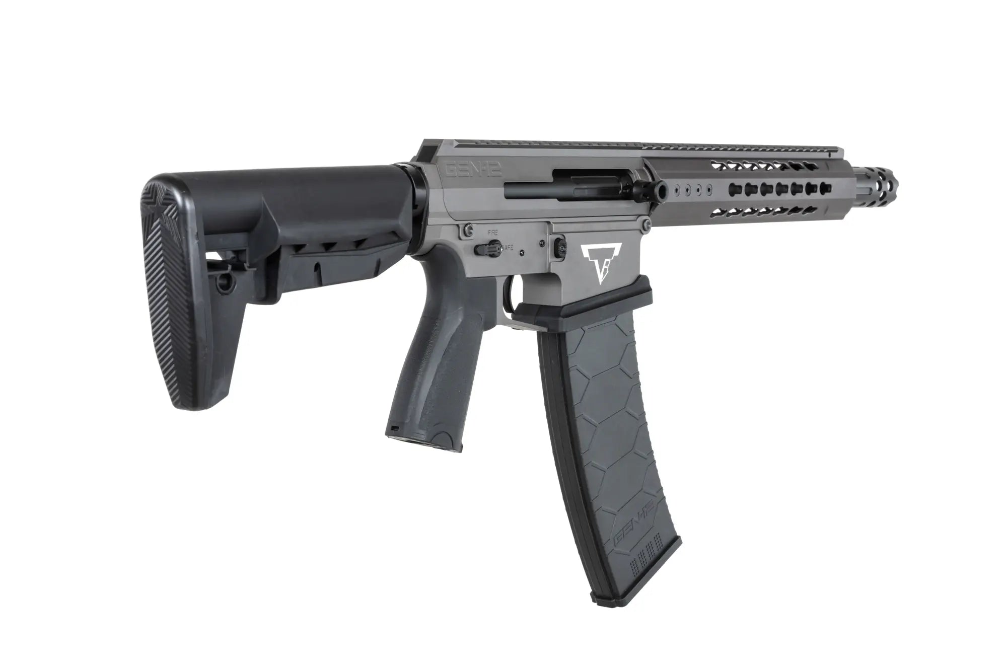 Genesis Arms Gen-12 Kestrel ETU Grey airsoft Double Bell TTI Shotgun-5