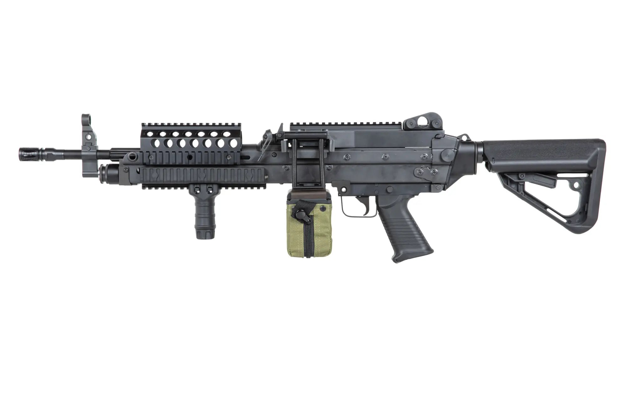 A&K MK46 MOD 0 Black Airsoft Machine Gun-4