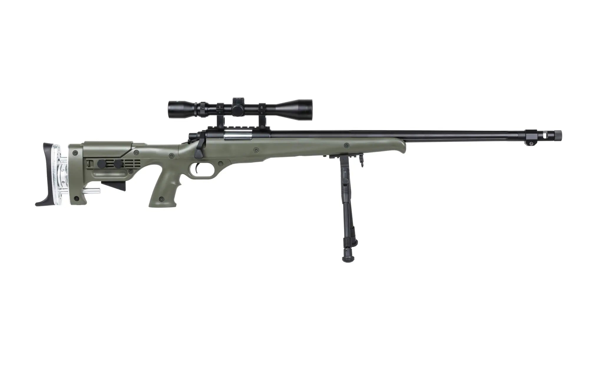 airsoft WELL MB12DG Sniper Rifle Olive-5