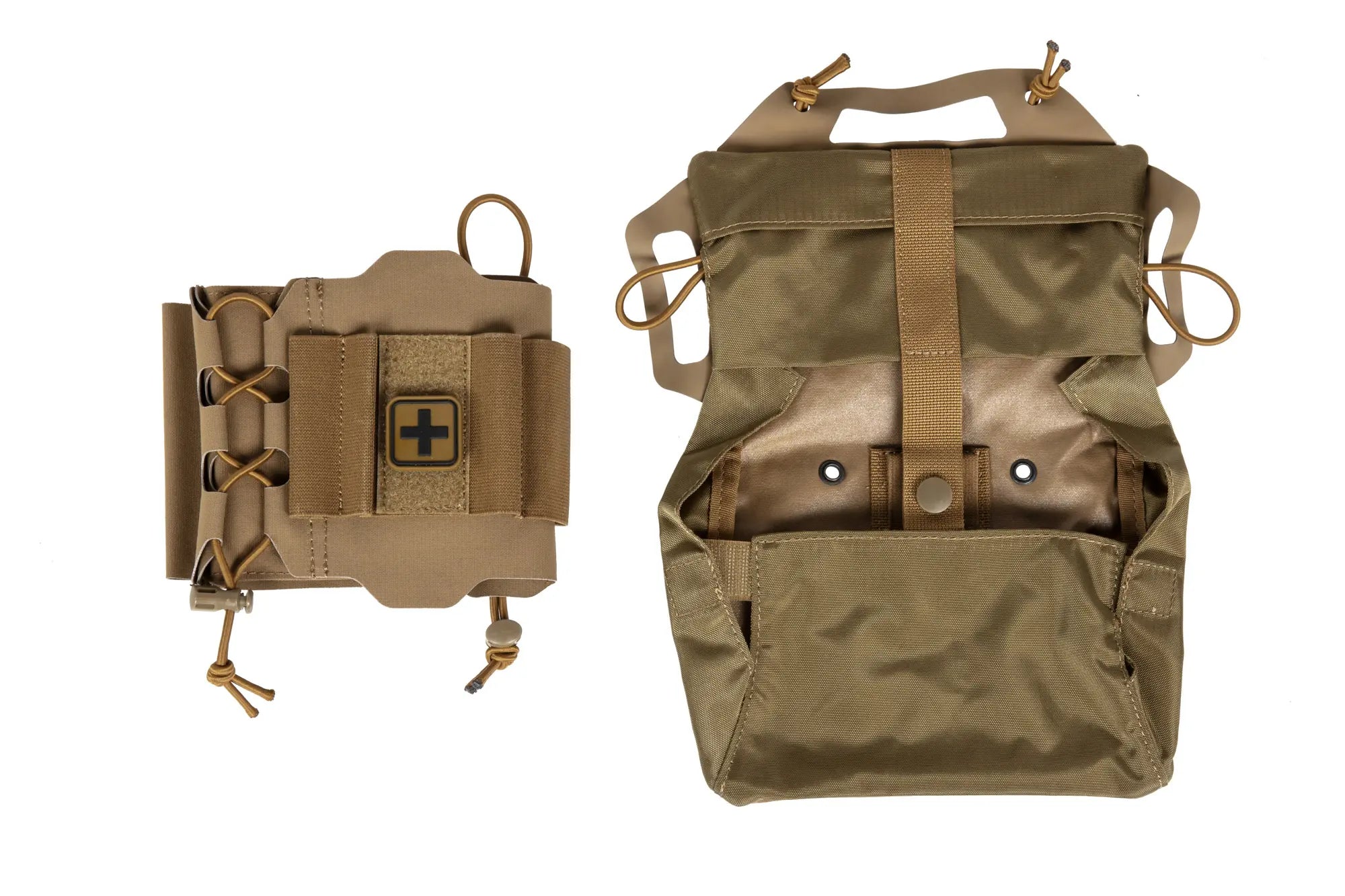 Tactical tear-off first aid kit with Velcro Wosport Coyote Brown