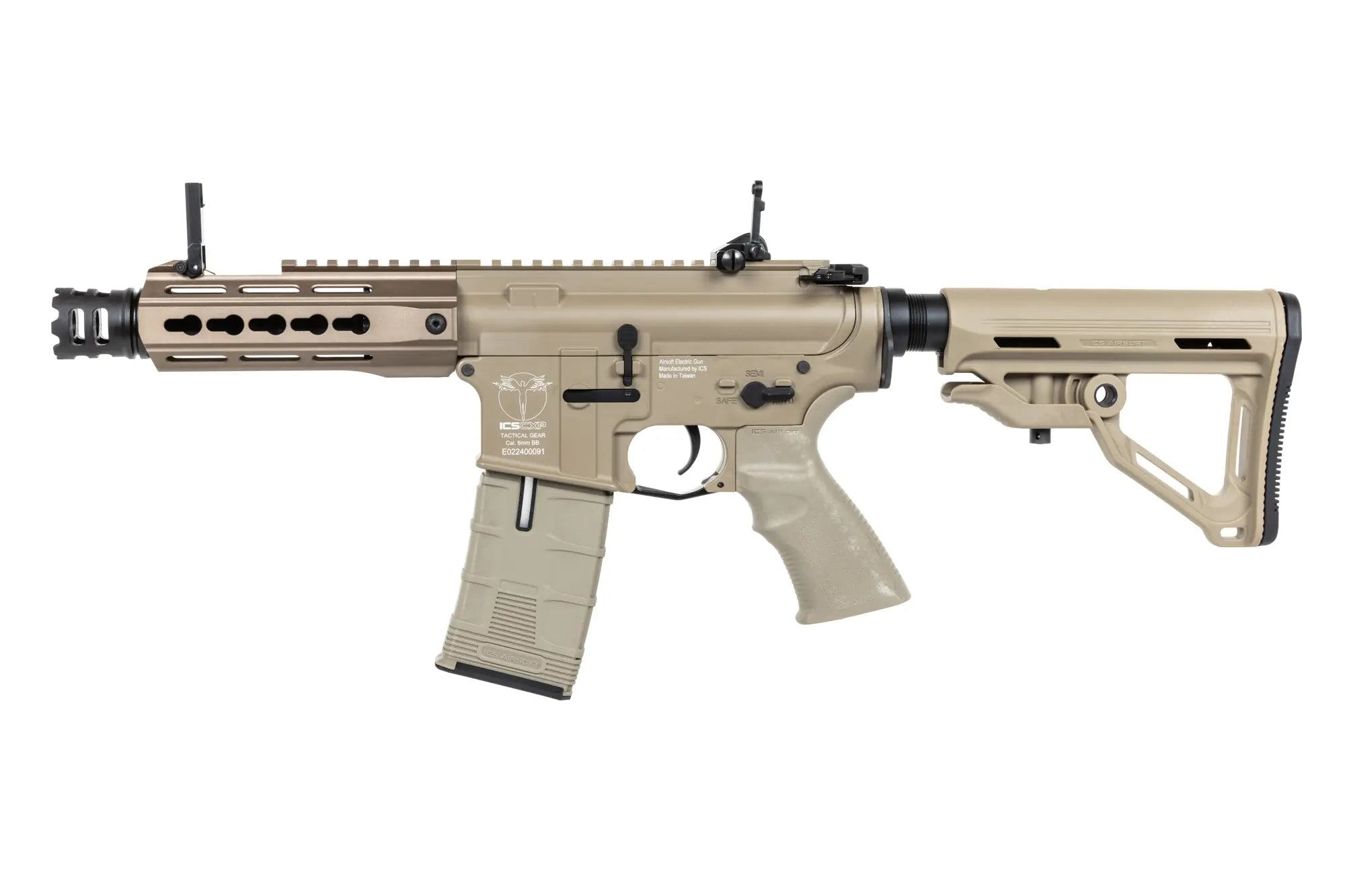 ICS Airsoft CXP-UK1 Captain FET Tan airsoft Carbine