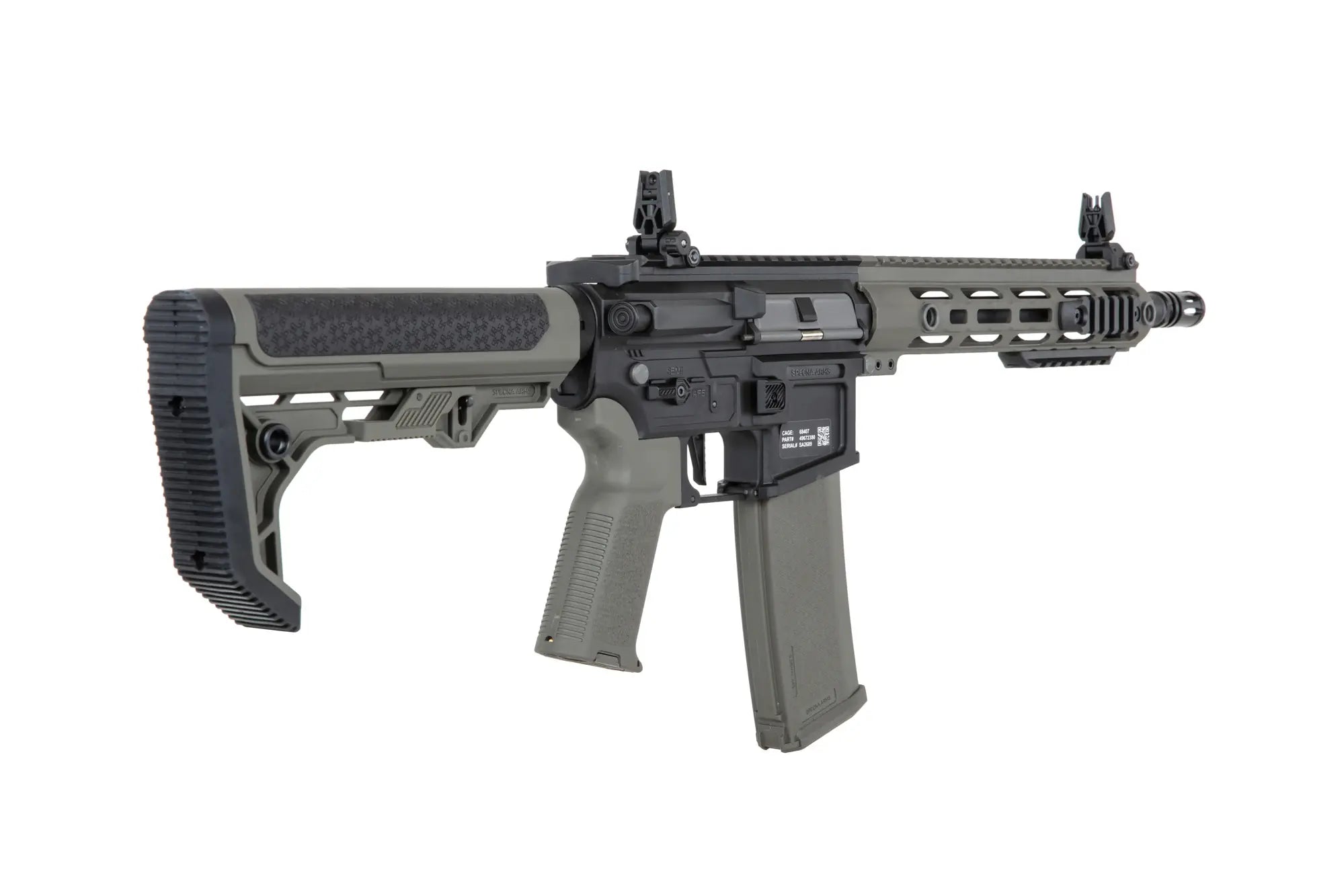 Specna Arms SA-F05-RL FLEX™ Light Ops Stock/ New Receiver HAL ETU™ Olive airsoft Carbine-2