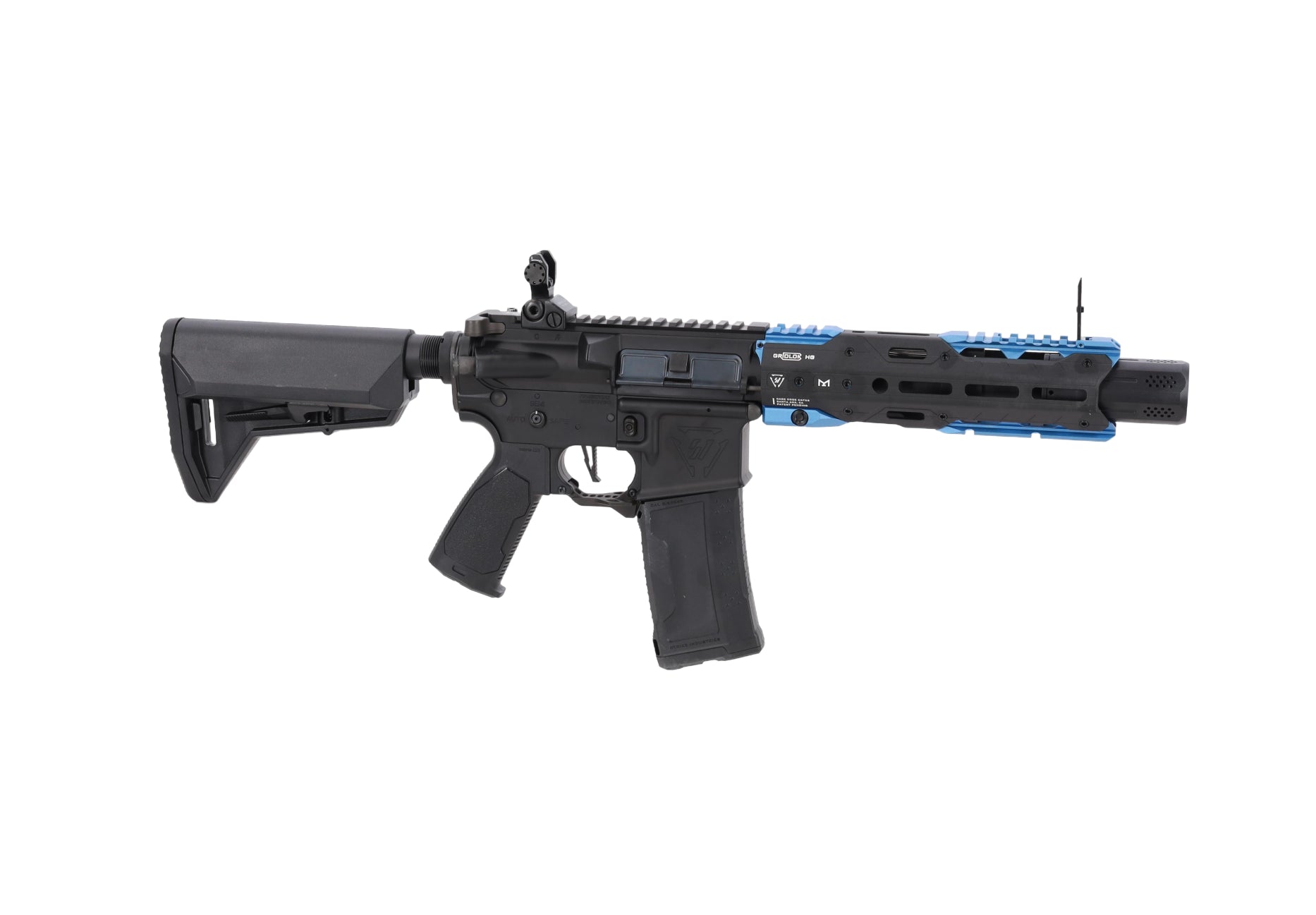 King Arms x Strike Industries Sentinel GRIDLOK® 8.5" Aster SE ETU Black/Blue airsoft Carbine-9