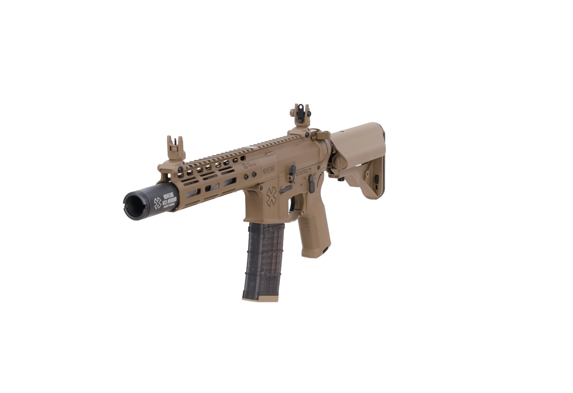 CYMA Noveske x EMG N4 Gen.3 SBR Platinum Gen.2 7" AEG Assault Rifle - Tan-4
