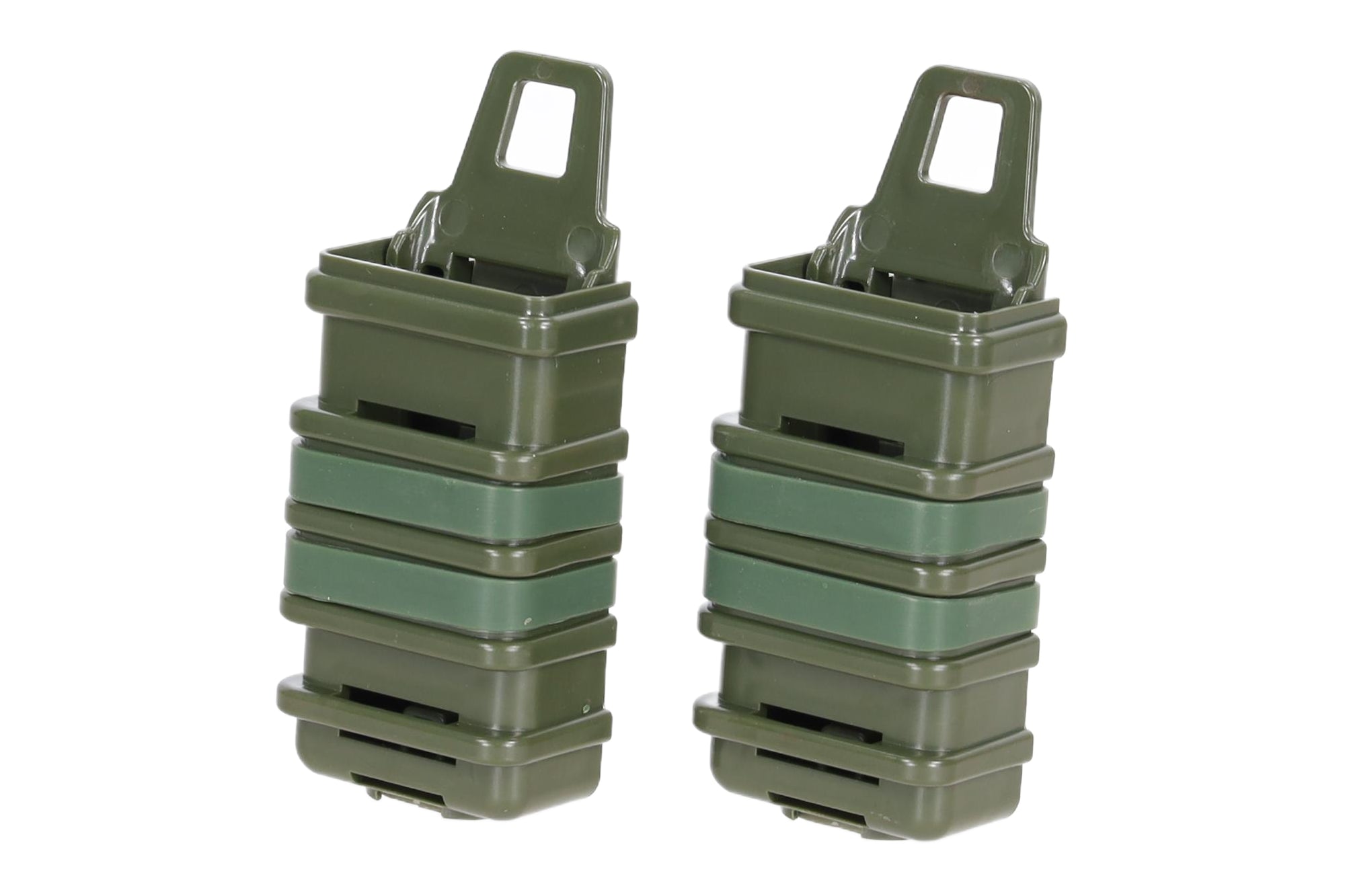 Podwójna ładownica SATAC Open III (S)  na magazynki pistoletowe Oliwkowa-2