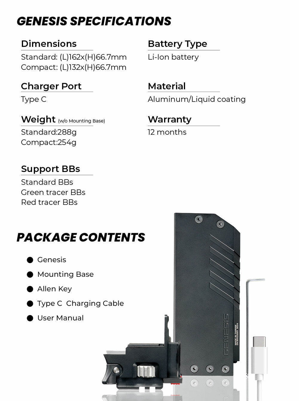 GENESIS BIFROST Compact G-19 Tracer Unit
