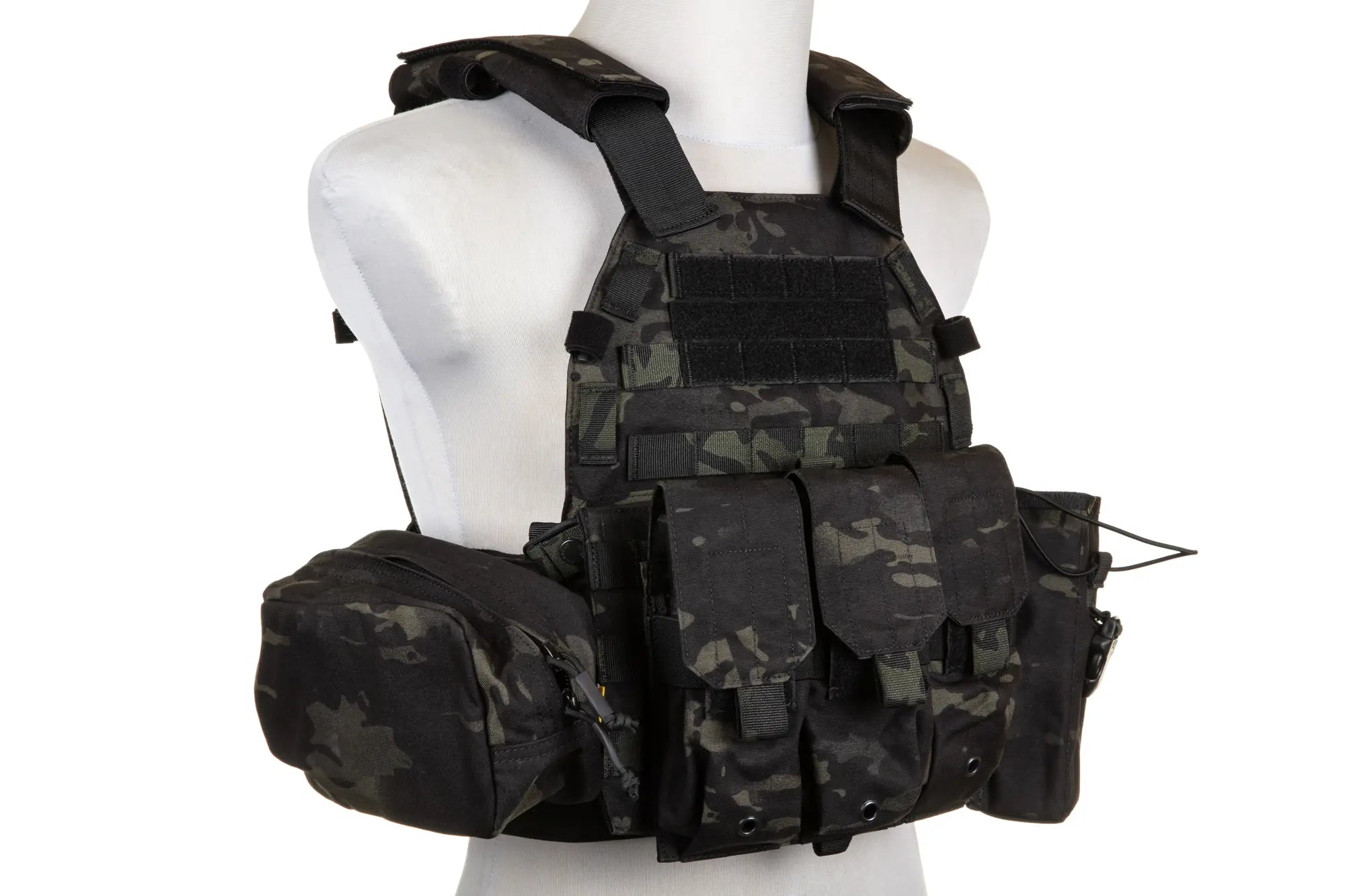 Emerson Gear 6094A Style Plate Carrier Vest with Load Kit Multicam Black