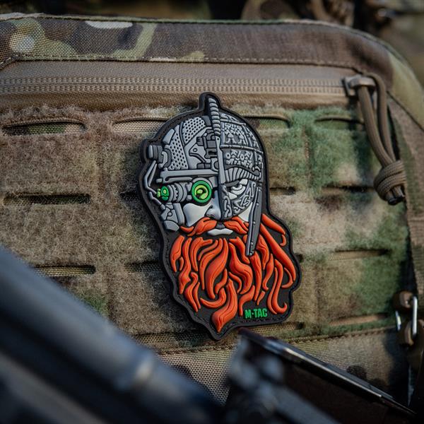M-Tac Patch Red Beard Black
