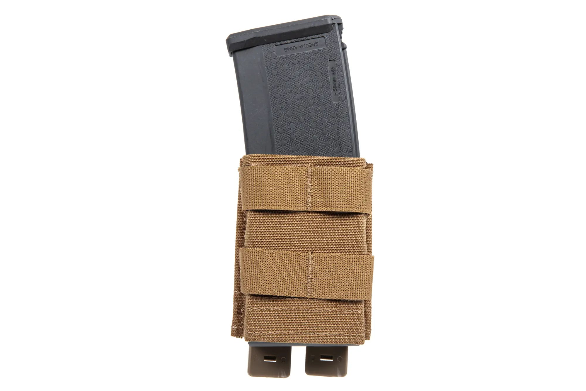 Single 5.56mm magazine loader Wosport Coyote Brown-1