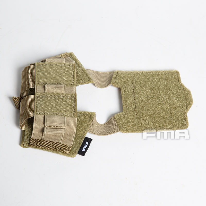 FMA Helmet Pouch for NVG Battery Box / Counterweight, Velcro - Tan