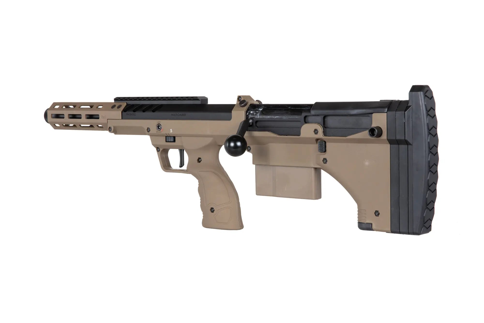Desert Tech SRS-A2/pim/M2 Sport 16" (left-handed) FDE sniper airsoft rifle-2
