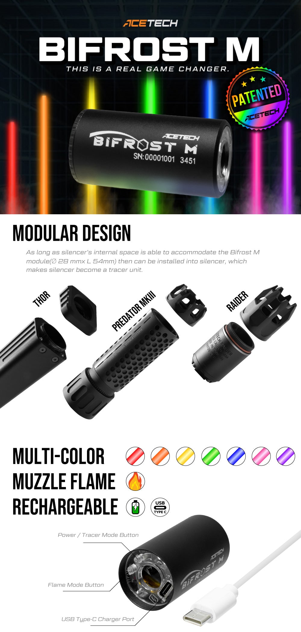 BIFROST M Tracer Module for Silencers