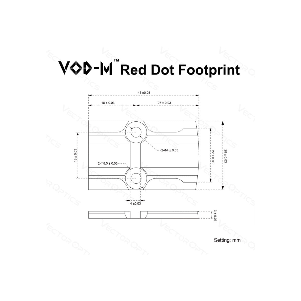 Red dot adapter FRENZY Plus for pistols w/ MOJ