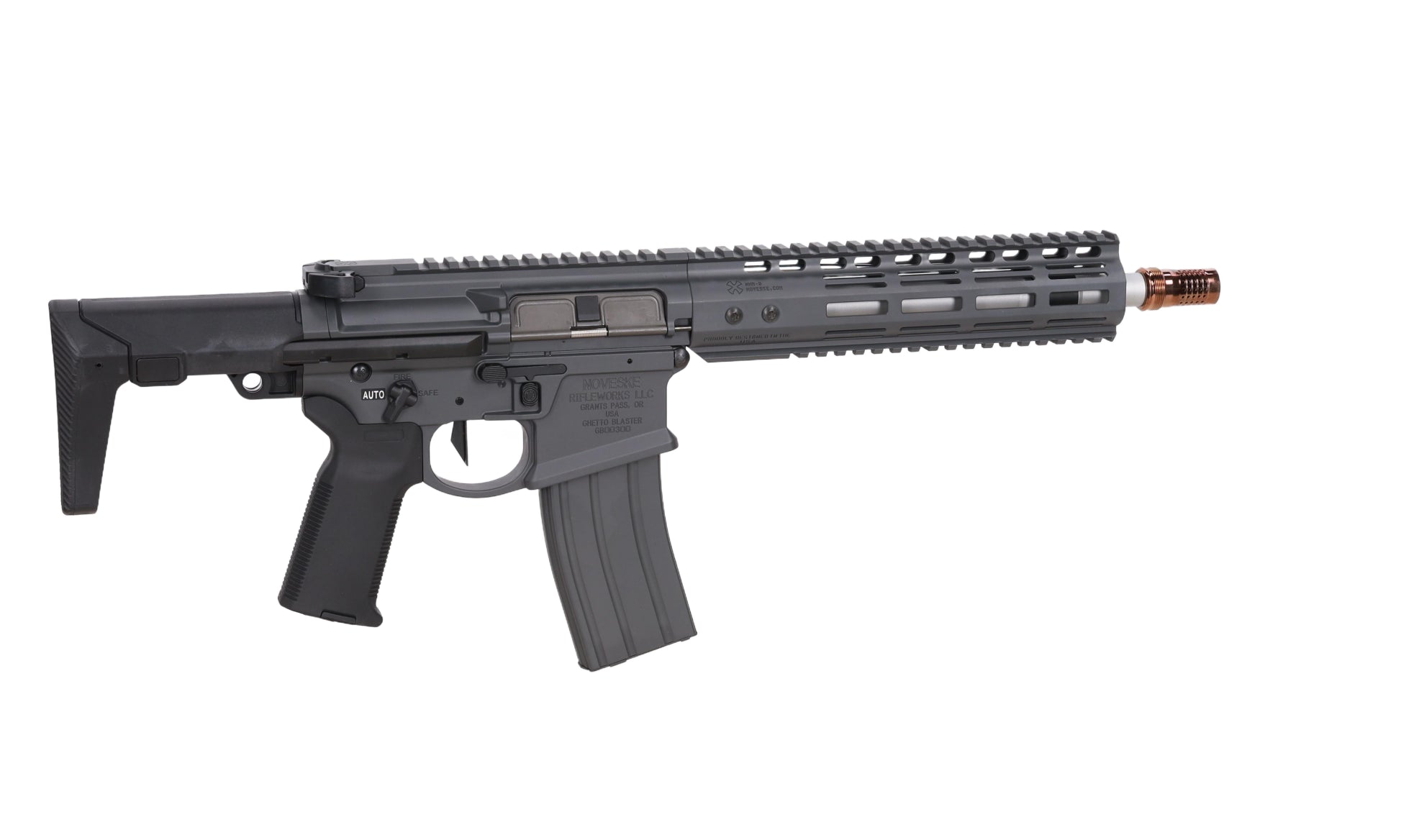 airsoft GBBR Noveske Ghetto Blaster NHR-9 10.5" MWS Gen.2 Grey