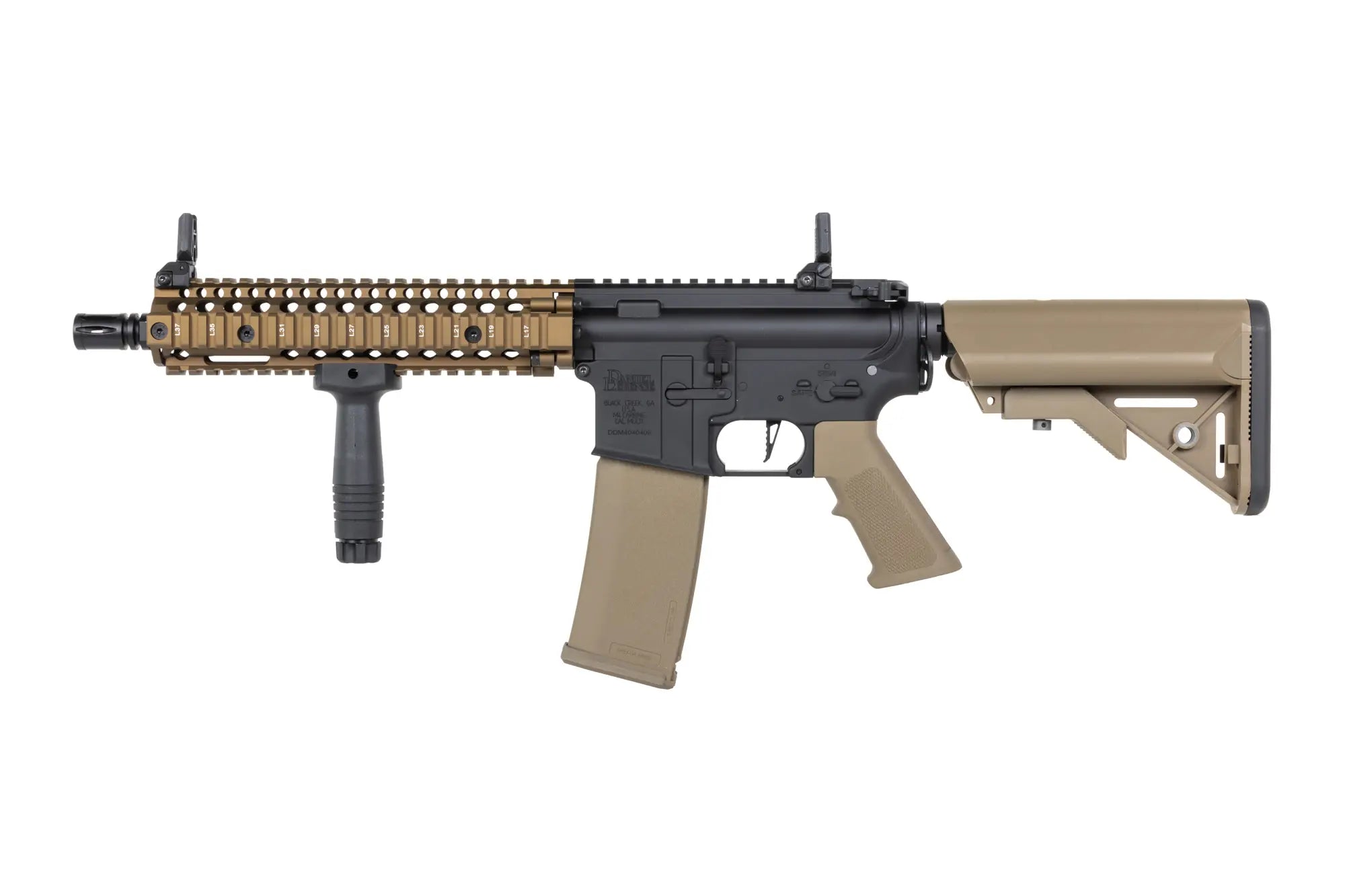Daniel Defense MK18 SA-E19 EDGE HAL ETU Single Fire Only Chaos Bronze airsoft rifle