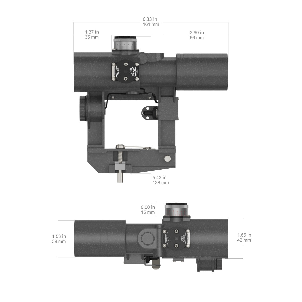 VictOptics Red Dot for AK / SVD