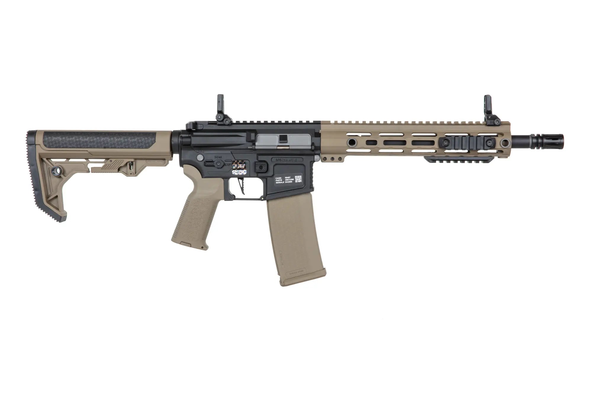 Specna Arms SA-F05-RL FLEX™ Light Ops Stock/ New Receiver HAL ETU™ Half-Tan airsoft Carbine-5