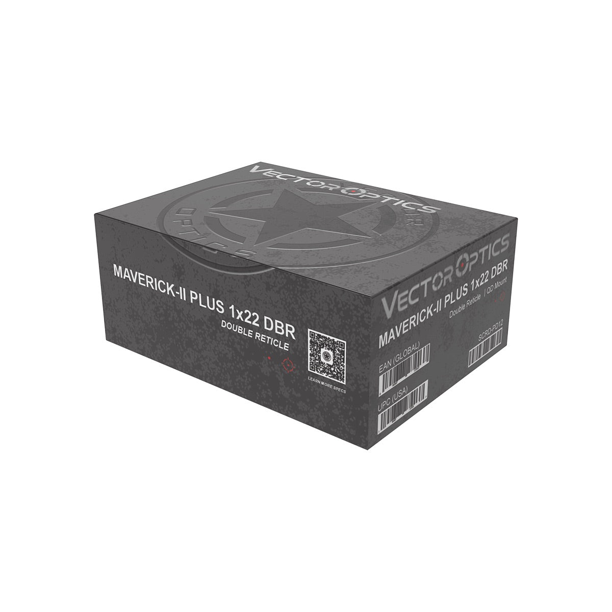 VO MAVERICK-II Plus 1x22 DBR Double-Reticle Red Dot Sight - Black