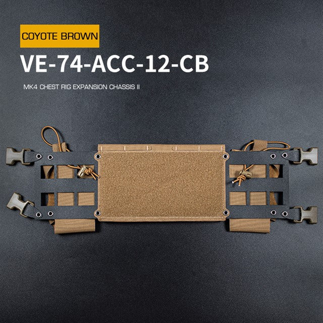 WST MK4 Chest Rig Expansion Chassis II - Coyote Home > All products > Airsoft equipment and guns cases > Pouches, pockets, discarders > Front panels for tactical vests Wosport