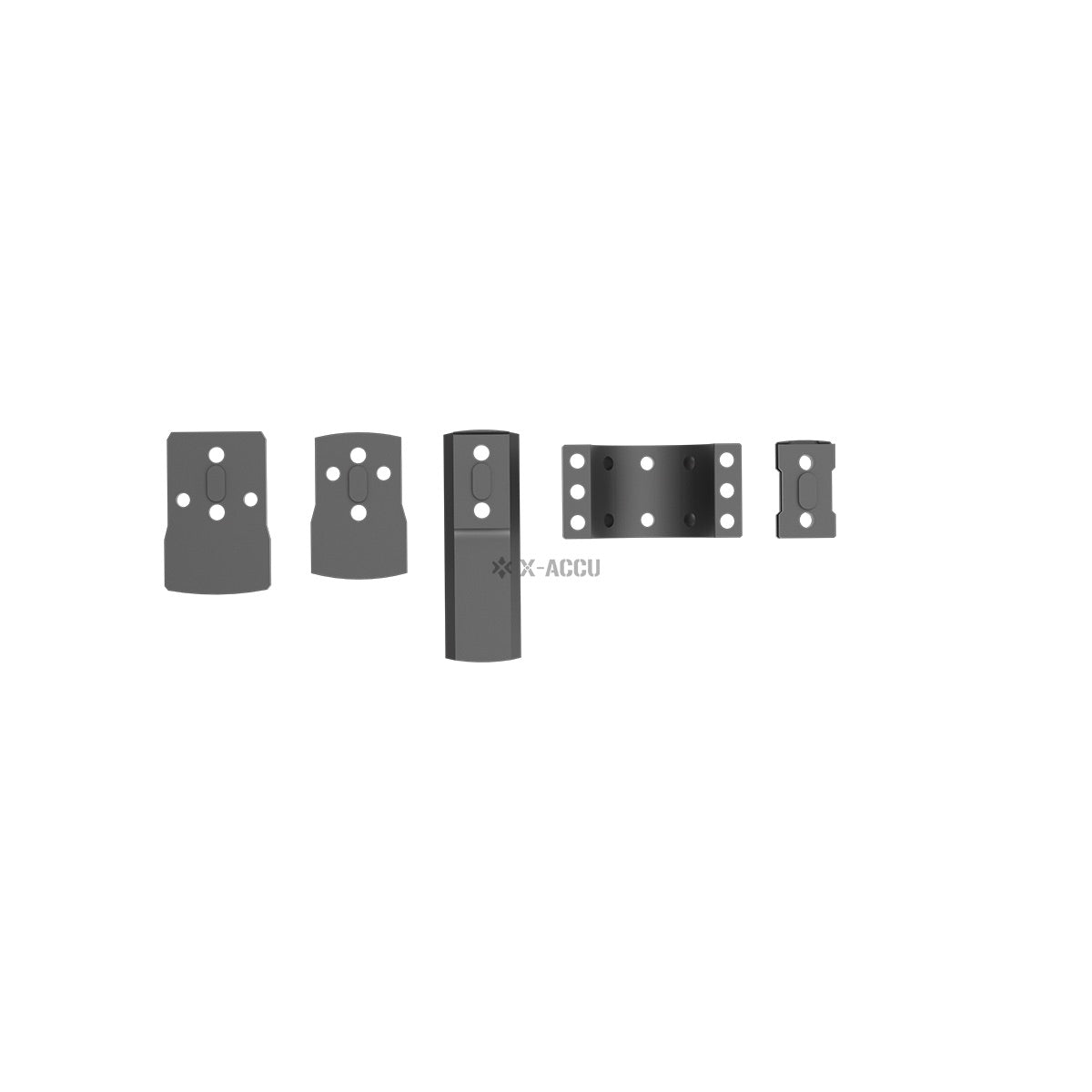 VO Mounting Kit for Red Dot Sight on 34mm X-ACCU Rings (6 screws) - Black