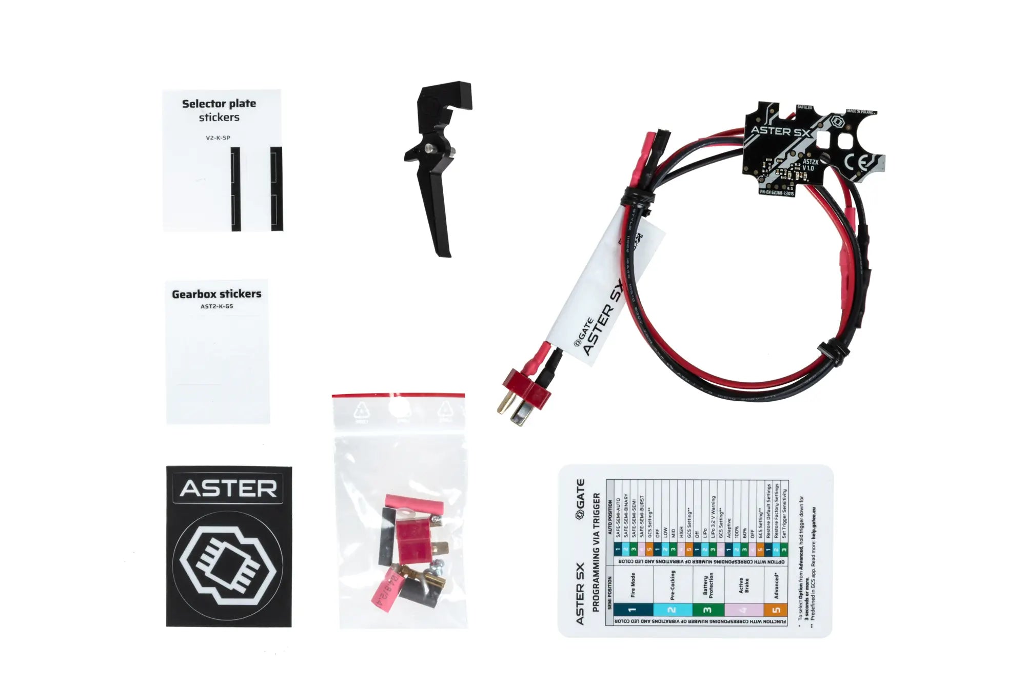 Gate Aster V2 SX Expert + Quantum Trigger (Front Wired) controller kit rev.2