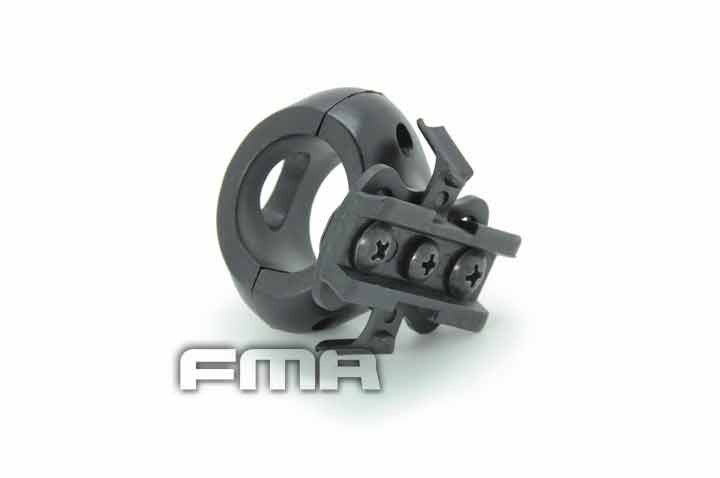 FMA 25mm Flashlight Single Clamp ARC Mount - Black