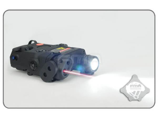 FMA AN/PEQ15 LA-5 Upgrade LED Flashlight Red IR Laser Black