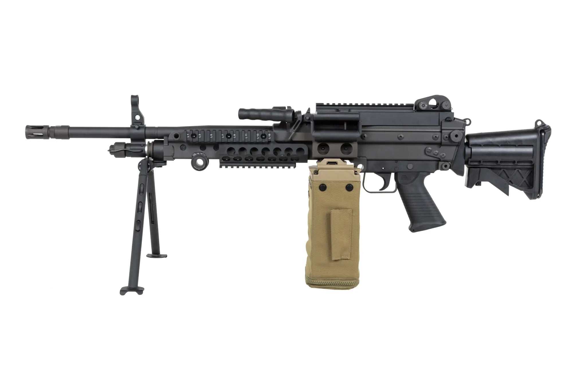 airsoft Vega Force Company MK48 MOD1 Tactical Machine Gun Black-3